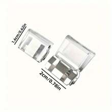 Transparent Seamless Leg Clip - Invisible Adjustable Leg Fixing Clip To Prevent Dragging, Plastic Sewing And Weaving Supplies For Trimming Hems, Smooth Fabric Accessories, Modern Design