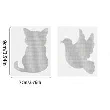 5/10pcs Door Window Screen Repair Patch Set, Sliding Pet Mesh Screen Door Repair Patches, Strong Adhesive Screen Repair Stickers For Repair Holes Tearing(Cat Bird Pattern)