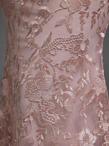 Vestido Longo Sereia Anpoket com Decote em V, Novo Lançamento, Doce Vestido para Dama de Honra, Franzido, Laço, Renda Contrastante, Corpete Justo