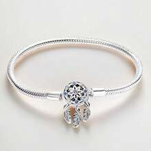 捕梦网手链蛇骨链手工DIY手链串珠吊坠串珠DIY配件定位珠送朋友礼物 - 捕夢網DIY串珠手鍊 - 查看 2