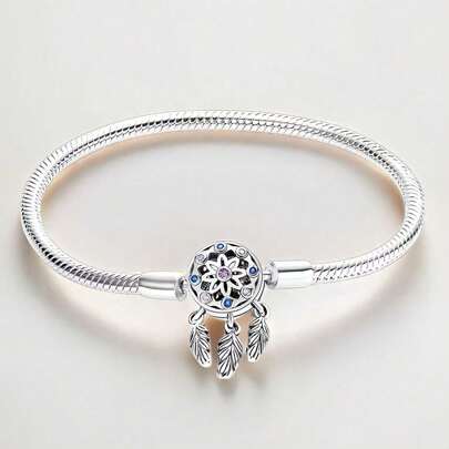 Pulsera atrapasueños con cadena de hueso de serpiente, conjunto de manualidades con cuentas y colgante, accesorios DIY, cuentas de posicionamiento, regalo para amigos