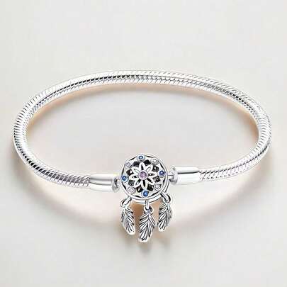 Dreamcatcher Bracelet Snake Bone Chain Handmade DIY Bracelet Bead Pendant Bead DIY Accessories Positioning Beads Gifts For Friends