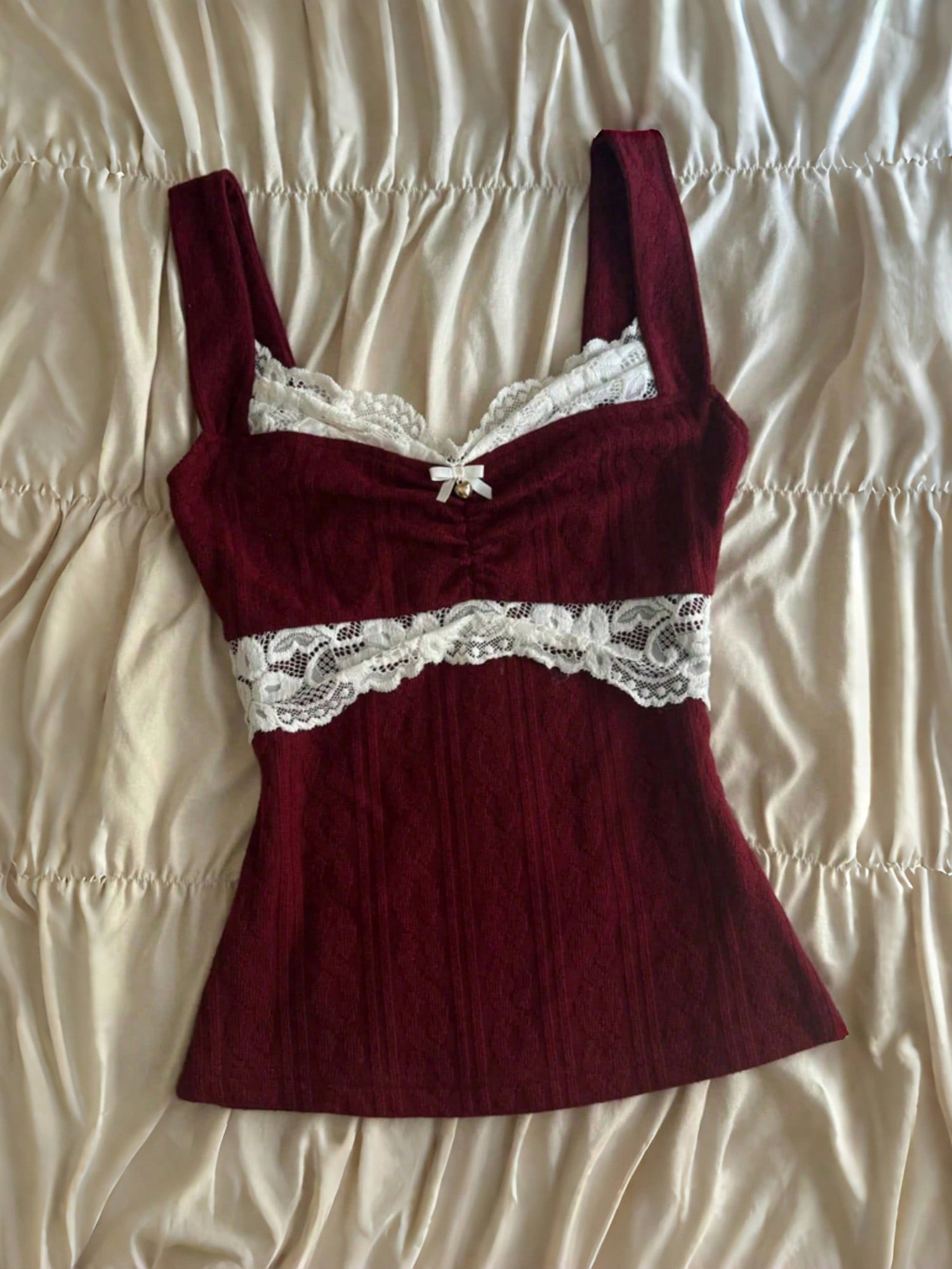 Women Y2k Summer Tank Tops Lace Trim Square Neck Sleeveless Vest Tops Vintage Slim Fit Shirts Fairy Grunge Aesthetic Knit Ribbed Coquette Clothes Harajuku Streetwear Emo Girls Camisole Tops 90s