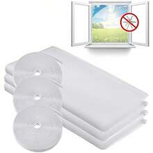 1 件窗户防虫蚊帐，通用尺寸透明可洗防蚊 DIY 网 - 最大尺寸 130 X 150 厘米，150 X 200 厘米 - 彩色 - 查看 2