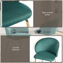 mehrteiliges Set  Eleganter Esszimmerstuhl Mit Samtbezug, Bequeme Esszimmerstühle Mit Armlehne Und Goldenen Metallbeinen, Stilvolle Wohnzimmer Stühle Für Modernes Esszimmer Und Küche, Grau