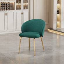 mehrteiliges Set  Eleganter Esszimmerstuhl Mit Samtbezug, Bequeme Esszimmerstühle Mit Armlehne Und Goldenen Metallbeinen, Stilvolle Wohnzimmer Stühle Für Modernes Esszimmer Und Küche, Grau