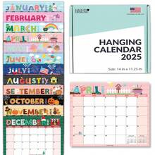 Large Wall Calendar, 1 Piece, 18 Month, Hadley Designs, Calendars & Planners, Calendar 2025, Calendar Creative Minimalist, Calendar>Teacher, Yearly Calendars, Calendario 2025-2026, Academic Calendar 2025-2026, Wall Calendar 2025, Numbers Calendar, Calendar With Notes, Back To School - 塗鴉字體 - 查看 1