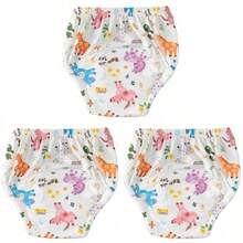 3pcs Baby Breathable Diaper Underwear, Newborn Potty Training Pants, Washable For Boys And Girls, Silk Material For All Seasons, Leak-Proof Absorbent Reusable Diapers, Suitable For Baby Boys And Girls, Multiple Combinations, Essential Baby Items - Multicolor - View 13