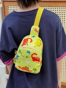 Bolsa para niños y niñas, bolsa cruzada de monedas con diseño de dibujos animados, mochila pequeña casual al aire libre para el pecho, para lápiz labial, brochas, cuidado de la piel, teléfono móvil, monedas, artículos pequeños