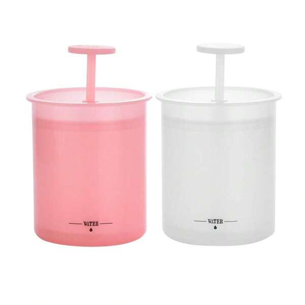 2pcs Facial Cleansing Brush, Used For Facial Cleanser, Face Cleaning Tool For Home And Travel, Deep Cleansing, (Pink And White)