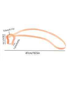 1 Unissed-Gender Swimming Nose Sling - Fit, Anti-Slip Design, Transparent Shoulder Strap Suitable For Swimming And Water Sports, Ivory Color, Water Equipment | Compact Clip Style | Flexible Shoulder Strap, Swimming Accessory, Beach Essentials, Beach Accessories, Pool Float