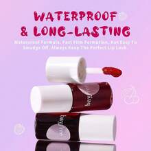 Lip Tint Stain, Long Lasting Korean Lip Stain Set, Non-Sticky Waterproof Lightweight Lip And Cheek Tint, Moisturizing High Pigment Water Tint, Matte Finish Lip Tint - Made Into Jam - View 7