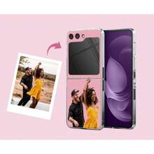 Fully Customizable FLIP Case – Upload Any Photo, Art, Or Text In Minutes,Custom Photo Case Compatible With Galaxy Z Flip 6 3 4 5 5g Own Design Image Phone Case Pixel 9 Pro Fold Galaxy Z Fold 3 4 5 5G Cute Case - Multicolor - View 3