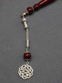 1 pieza Pulsera de 45 cuentas de oración de resina de 10 mm, de estilo árabe elegante y versátil, joyería de resina de lujo y colorida