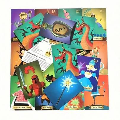 Sleep Queen Card Game - Family-Friendly Card Game, Party Entertainment Tabletop Game, Card Game, Collect Cards To The Queen And Develop Arithmetic, Memory, And Strategy Skills