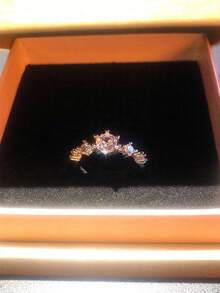 1pc Fashionable Light Purple Open Ring, Unique Creative Design, Best Valentine's Day Gift - Silver Purple - View 11