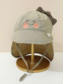 1pc Infant & Toddler Cartoon Animal Design Lightweight Sun Protection Neck Flap Cap, Breathable For Spring/Summer - 1PC - View 19