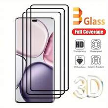 ZMZE 3pcs Full Coverage Tempered Glass Screen Protector For Honor Magic 7 Lite 6 5 7 Pro X9C X9A X8A, Also Compatible With Honor 300 200 100 Pro HD Glass Film - 3pcs - View 2