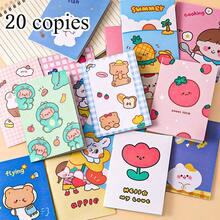 20 Mini Pocket Notebooks, Cartoon Patterns, 16 Sheets/32 Pages, Simple Style, Very Suitable As Rewards And Supplies, Random Notes Gifts In Class, - Multicolor - View 2