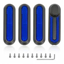 4pcs/2pcs ABS Decorative Side Cover Set For M365 Pro/Pro2/1S Scooter, Stainless Steel Screws, Front & Rear Wheel Specific Anti-Scratch Side Guards With Reflective Design