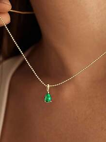 Elegant Birthstone Women Gold Necklace, Fashion 14K Gold Plated Rhinestone Pendant Necklace, 1-3 Pcs Custom Made Accessories, High Color Retention, Low Allergenicity, Ideal Gift For Girlfriend, Mom, Family, Friend, Daughter For Anniversary, Valentine's Day, Mother's Day, Birthday, Graduation, Everyday Wear, Wedding, Prom,School Supplies,Back To School,School Gift,For Office,For School,For Classroom,For Teacher Gifts,For University,For Colleague,For Dorm Rooms,For Teacher,For Boys And Girls,For Teenagers,Junior High School Students,Middle School Students,High School Senior High School Students,College Students,University Students,Freshman,Sophomore,Underclassmen