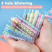 10/20pcs Porous Bubble Sticks, 5-Hole Bubble Sticks (Excluding Bubble Liquids) Suitable For Party Atmosphere Props And Small Gifts - Multicolor - View 5