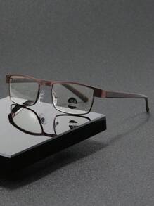 Gafas de lectura diarias de 3 piezas con múltiples colores para hombres y mujeres de mediana edad y ancianos con aumento de +1.0x a +4.0x, bisagras de resorte de metal y enfoque automático contra la luz azul