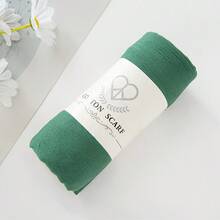 1pc Solid Color Women Scarf,Daily Wear Hijab,High Quality Wrinkle Soft Breathable Comfortable Headscarf Shawl For Women - Multicolor - View 34