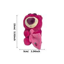 Miniso Strawberry Teddy Bear Keychain, Adorable Design, Soft Skin-Friendly Material, Perfect For Bags And Keys (1PC) - Multicolor - View 8