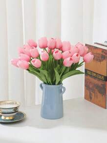 1/3/10/20pcs Premium Artificial Flowers, Real Touch Tulips Bouquet, Artificial Flowers For Wedding Room Home Hotel Party Event Valentine's Day New Years Gifts