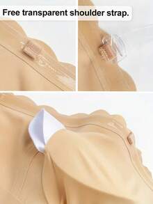 Sexy & Comfortable Front Closure Bandeau Bra, Seamless Ruffle Trim, Strapless, Wireless, Soft Padded Cups, Adjustable Straps, Breathable Fabric, Women's Daily Underwear