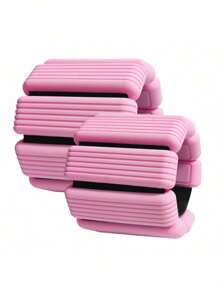 MEIYIXING MEIYIXIN 1 Pair Of And Fashionable Wrist And Ankle Weight Sets, 2 Pounds (955 Grams), Adjustable Fitness Weights, Resistance Training Straps, Pink Silicone Skin-Friendly Material, Wearable Aerobic Exercise Equipment For Both Women And Men, Powerful Arm And Leg Weights, Modular Weight Straps, Strength Training Equipment, Suitable For Home Indoor Gyms, Yoga, PLA Exercises, And Outdoor Walking, Running, Hiking Weight Sets
