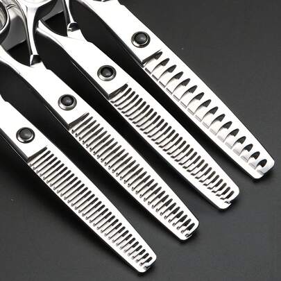 1把专业理发剪，头发打薄剪，适用于理发店和家庭使用，打薄率10%-45%，返校季、旅行度假必备，女士美发配件，后梳，理发师配件，吹风机，头发，理发师，美发工具，美发产品，吹风机，头发，配件，美发产品，美发工具，美发用品，护发，卷发梳，理发师，理发师配件，美发设备，旅行必备，旅行必备，发型，美发，头发，旅行，美发产品，美发工具，美发用品，理发师，理发师配件，理发店，美发设备