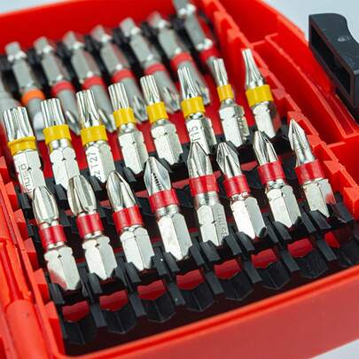 Bộ tua vít điện 45 món S2 Material, dẹt, Pozidriv, lục giác