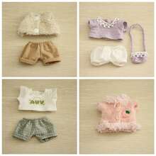 仅 1 件衣服，适合 17 厘米第一代、第二代、第三代娃娃服装，包括裤子、衬衫、配饰、帽子、T 恤、连衣裙、套装 - 彩色 - 查看 6