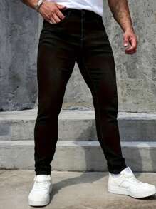 Men's Pocket Distressed Skinny Casual Fashionable Jeans