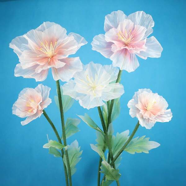 50cm künstliche Pfirsichblüte, große Blumendekoration für Schaufensterauslage, Outdoor-Hochzeit, Fotografie, hochwertige Szenengestaltung