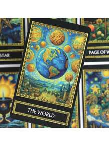 1 pièce - Mystérieux Manga Tarot, Cartes de Tarot Manga Mystique