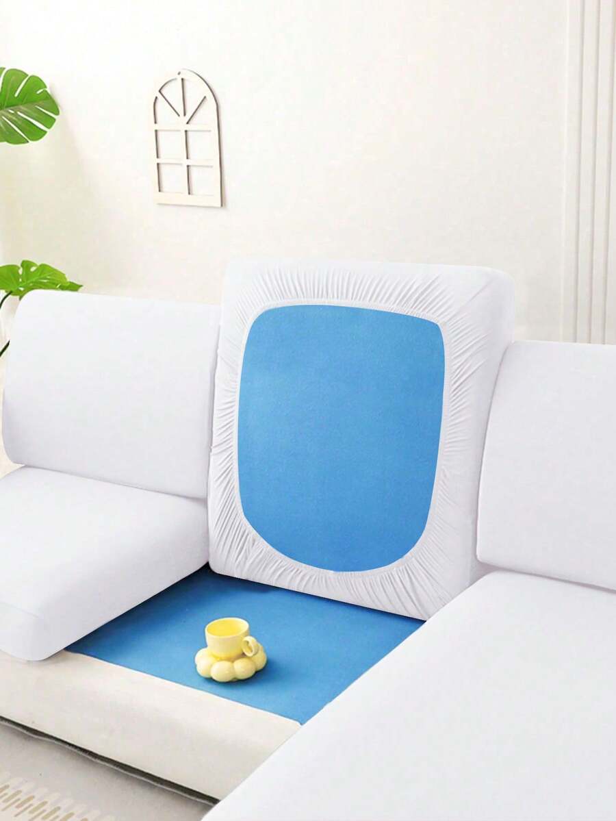 1 Vỏ gối sofa bằng lụa sữa màu trơn co giãn, phù hợp cho mọi mùa