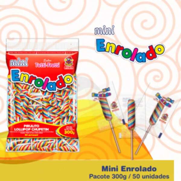 Pirulito mini Enrolado Rabinho 50 und - Santa Rita