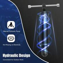 10T Hydraulic Wheel Removal Tool Set Hub Removal Bearing Installer Tool Kit - Blue - View 3