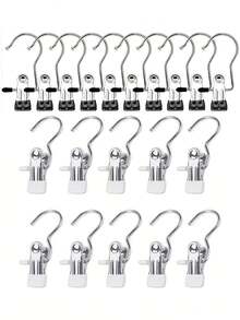20/10/5/1 Pieces Of Stainless Steel Clothes Clip, Stainless Steel Clothes Hanger Hooks, Simple Stainless Steel Hook Clip,30/40/42 Pieces Of Stainless Steel Clips,Laundry Pegs With Hooks,(Coat) Hanger,Interior ,Portable Hanging Clothes Clip, Wardrobe Storage Racks, Clothes Hangers Easter Decorations, Mother's Day Clothing Spring Decorations, Holiday Decorations,Hanger Dress Pants Shoes Jeans Boots Skirt - Multicolor - View 32