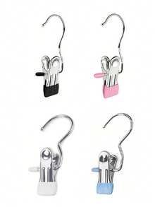 20/10/5/1 Pieces Of Stainless Steel Clothes Clip, Stainless Steel Clothes Hanger Hooks, Simple Stainless Steel Hook Clip,30/40/42 Pieces Of Stainless Steel Clips,Laundry Pegs With Hooks,(Coat) Hanger,Interior ,Portable Hanging Clothes Clip, Wardrobe Storage Racks, Clothes Hangers Easter Decorations, Mother's Day Clothing Spring Decorations, Holiday Decorations,Hanger Dress Pants Shoes Jeans Boots Skirt - Multicolor - View 41