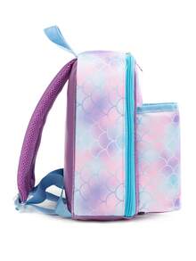 Kids Fashionable Outdoor Unicorn Insulated Lunch Backpack With Water Bottle Holder, Adjustable Straps, Durable Handle, Waterproof Lining, Easy To Clean, Reusable Lunch Bag