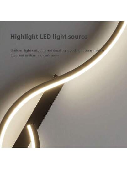 1pc Charging LED Wand Lamp, Adjustable Temperature Brightness, Dimmable Remote Control, 60/80cm Long Strip, Zwart Aluminum Material, Easy To Install Bedroom Kitchen Corridor Staircase Villa Restaurant view 7