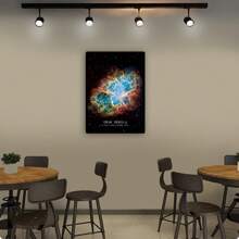 1 Pc Universe Space Poster Prints Veil Rosette Nebula Black Hole Galaxy Canvas Painting Modern Wall Art Pictures Bedroom Home Decor ,Wall Art With Frame