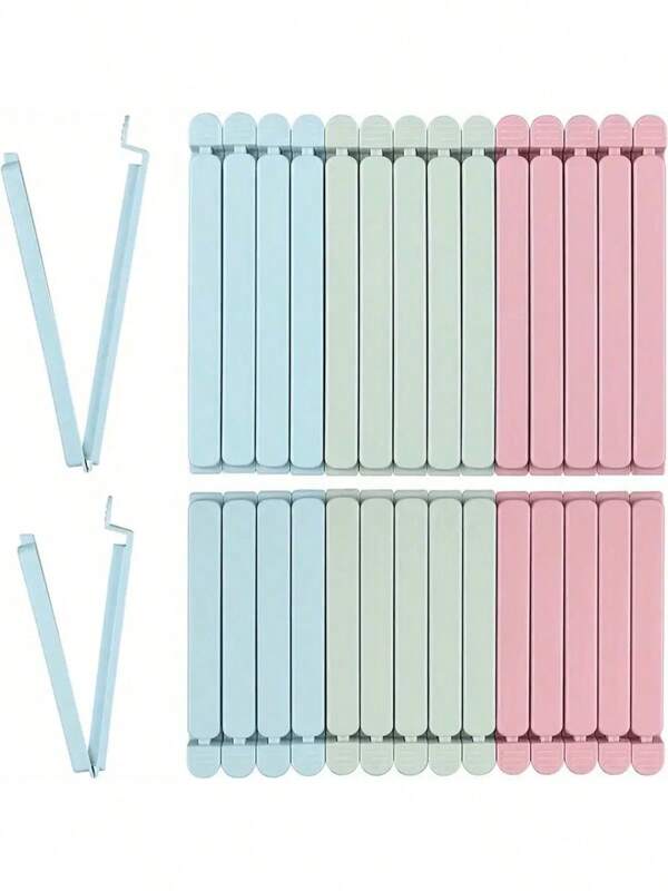 5/10pcs Food Bag Sealing Clips, Multifunctional Reusable Food Preservation Sealing Clips, 4.7 Inches And 6 Inches, For Various Plastic Bags And Snack Bags, Kitchen Organizers And Storage, Kitchen Accessories, Random Color.