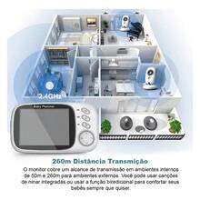 VB603 Baby Monitor Baby Monitor With Monitor 110V/220V White Baby Monitor Home Baby Monitor Wireless Baby Care Device Two-Way Voice Intercom Night Vision - Multicolor - View 8