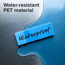 50 Stücke 1.2"X3.2" bunte magnetische Etiketten, wasserfeste Streifen für Kühlschrank, Büro, Garage, Kühlschrankfach, beschreibbare Karten mit farbigem Rand, Namensschild für Spind und Regal