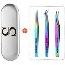 Lash Curved Tweezers Eyelash Extension Personalized Gift Set Of Professional Precision Lashing, Stainless Steel, Multicolor,Girlfriend Gift, Anniversary Gift, Women's Valentine's Day Gift, Birthday Gift, Wife's Anniversary Gift, Romantic Gift, Luxury Gift, Mother's Luxury Gift, Wife's Luxury Gift, Girlfriend's Unique Gift, Mother's Best Gift - Multicolor - View 6